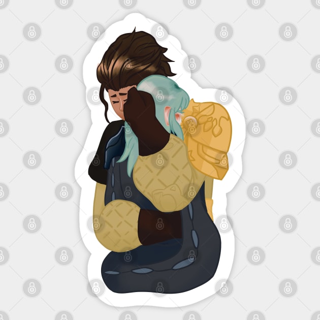 Claude X Byleth Sticker by gardeniaresilia